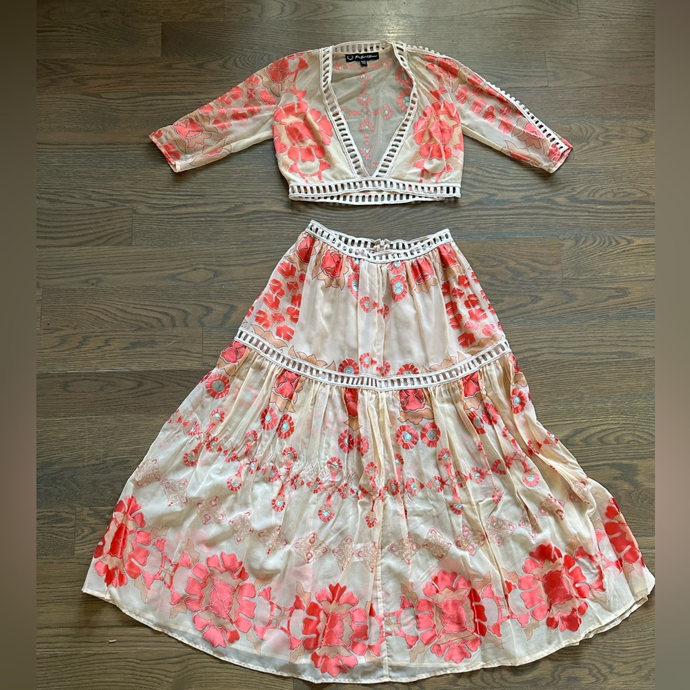 For Love and Lemons two piece top and skirt